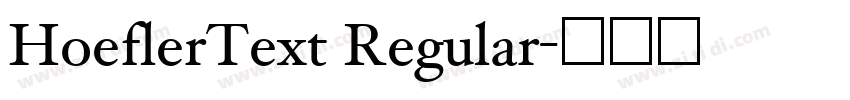 HoeflerText Regular字体转换